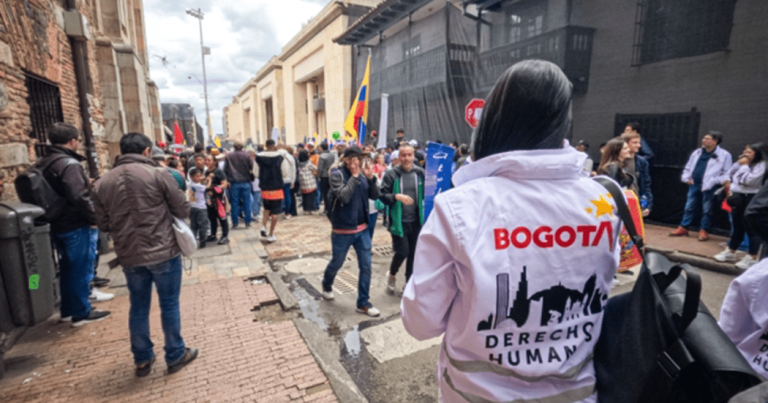 Manifestaciones en Bogotá