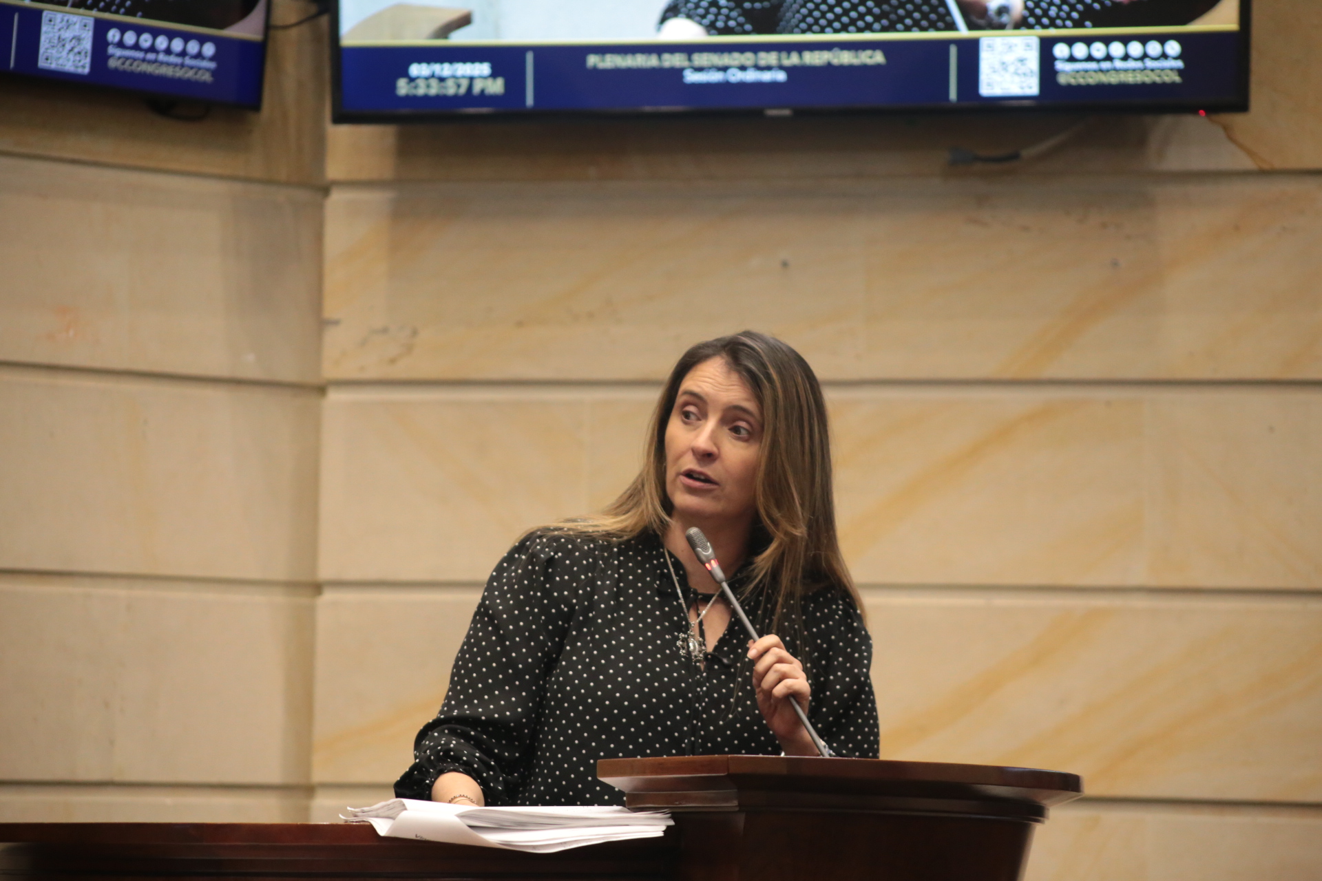 Paloma Valencia, candidata presidencial de Centro Democrático. Foto: cortesía Senado