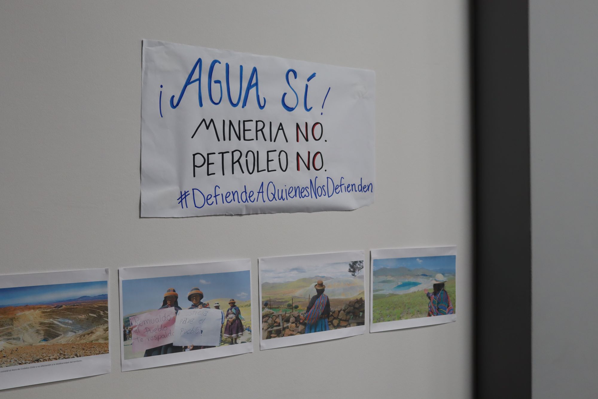 Los defensores cuestionan la contaminación por minería y petróleo en sus territorios. Foto: cortesía CooperAcción.