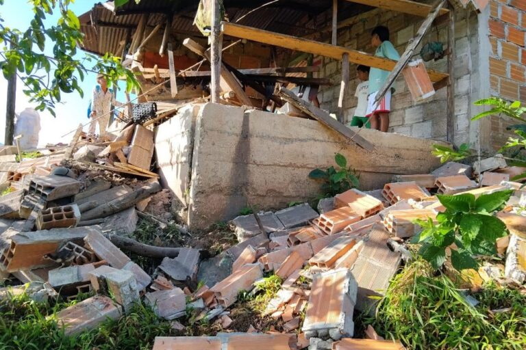 Como esta, son decenas de viviendas afectadas en el resguardo G Docabu en Risaralda. Foto: cortesía CRIR